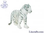 soft toy white tiger wild cat teddy hansa 3715