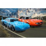 digital art, birthday, greeting, card, american car, plymouth, superbird, drag racer, quarter mile, don scott, bob main