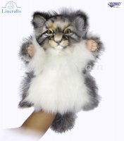 Soft Toy Hand Puppet Pallas Cat by Hansa (28cm H) 7519
