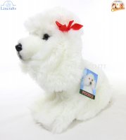 Soft Tot Dog, White Poodle by Faithful Friends (23cm)H FPW03
