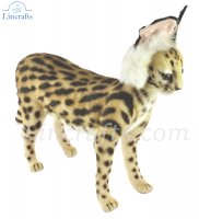 Soft Toy Serval Cat Standing by Hansa (25cm) 8039