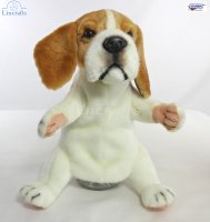 Soft Toy Beagle Dog Puppet by Hansa (28 cm) 8452