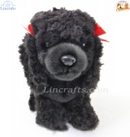 Soft Toy Dog, Black Poodle by Faithful Friends (23cm)H FBP03