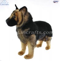 Soft Toy German Shepherd Puppy Dog Standing by Hansa (50cmL.) 4397