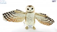 Soft Toy Barn Owl Puppet by Hansa (28 cm) 8396
