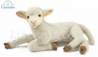 Soft Toy Lamb White Laying by Hansa (33cm) 6563