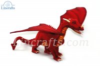 Soft Toy Red Dragon by Hansa (45cm body length) 5936