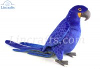 Soft Toy Bird, Hyacinth Macaw by Hansa (65cm) 7370