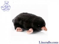 Soft Toy Mole Black by Hansa (22cm) 3072