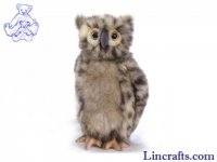 Soft Toy Bird of Prey, Owl by Hansa (25cm) 4136