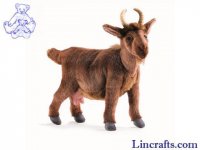 Soft Toy Goat Brown by Hansa (34cm) 4148