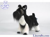 Soft Toy Dog, Black Schnauzer by Hansa (45cm) 5768