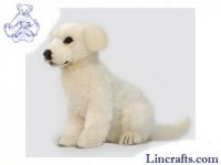 Soft Toy Dog, Maremma Guardian Pup Sit by Hansa (30cm) 6959