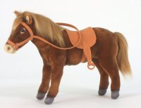 Hansa Beige Pferd/Sattel 5810 Plüsch Stofftier verkauft von lincrafts UK est 1993 