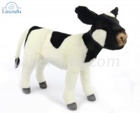 Soft Toy Black & White Cow by Hansa (35cm) 3457