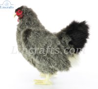 Soft Toy Bird, Grey Hen by Hansa (30cm) 5622