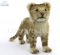 Soft Toy Lion Wildcat Cub Standing by Hansa (40cm) 7893