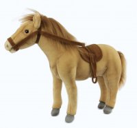 Soft Toy Horse with Saddle and Bridle by Hansa (37cm) 5810