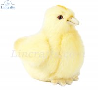 Soft Toy Bird, Yellow Chick by Hansa (10cm) 4811