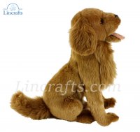 Soft Toy Dog, Golden Retriever by Hansa (32cm) 6202