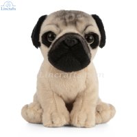 Soft Toy Pug by Living Nature (16.5cm)