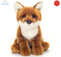 Plush Soft Toy Fox sitting by Teddy Hermann (20 cm) 90321