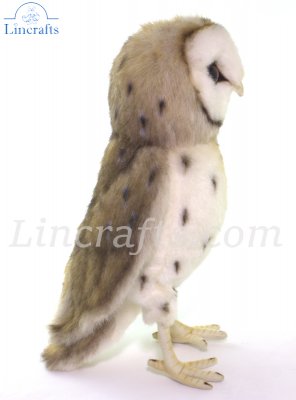 Soft Toy Barn Owl Bird of Prey by Hansa (27cm) 7644