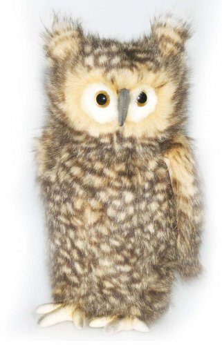 Soft Toy Bird of Prey, Owl Jointed Head by Hansa (34cm) 4466