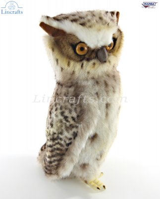 Soft Toy Bird of Prey, Fish Owl by Hansa (26cm H) 6767