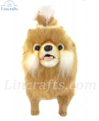 Soft Toy Dog, Pomeranian by Hansa (28cm) 7018