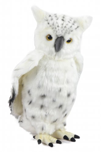 Soft Toy Bird of Prey, Snowy Owl by Hansa (40cm) 4045
