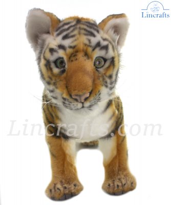 Soft Toy Tiger Wildcat Standing by Hansa (33cm) 8100