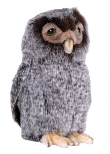Soft Toy Bird of Prey, Tawny Owl by Hansa (20cm) 3075