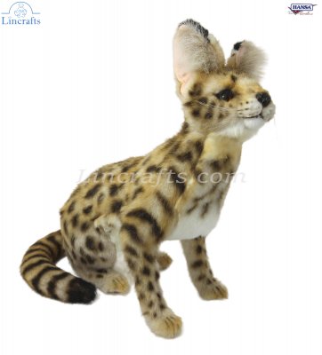 Soft Toy Wildcat, African Serval Cat Sitting (43cm.L) 7373