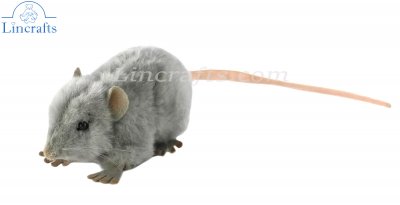 Soft Toy Grey Rat by Hansa (12cm) 5579