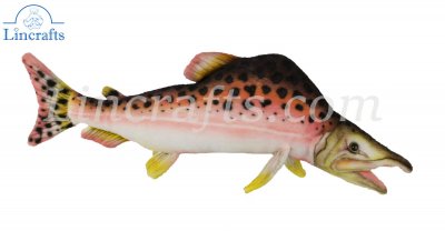 Soft Toy Humpback, Pink Salmon by Hansa (34cm) 6048
