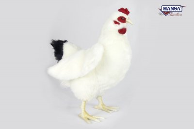 Soft Toy Bird, French Hen, Chicken by Hansa (38cm) 5035