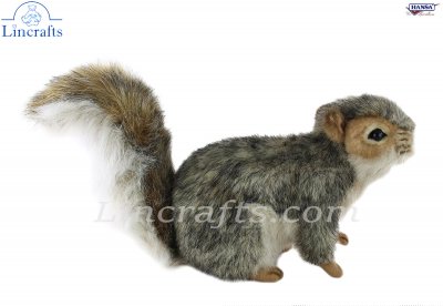 Soft Toy Grey Squirrel by Hansa (22cm) 4840