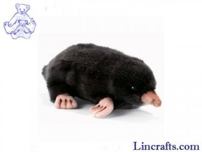 Soft Toy Mole Black by Hansa (22cm) 3072