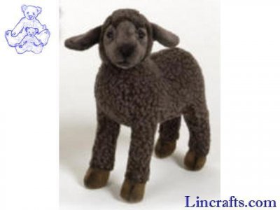 Soft Toy Black Sheep, Lamb by Hansa (28cm) 3454