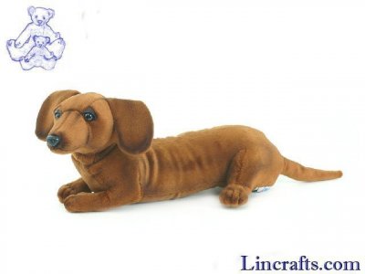 Soft Toy Dog, Dachshund by Hansa (30cm) 4002