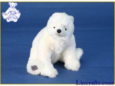 Soft Toy Polar Bear by Hansa (30cm) 4281