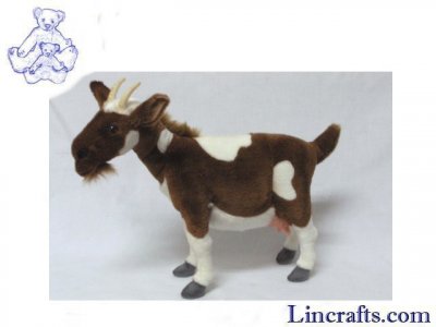 Soft Toy Goat Brown & White by Hansa (48cm) 4623
