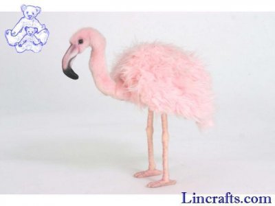 Soft Toy Bird, Flamingo by Hansa (38cm) 5680