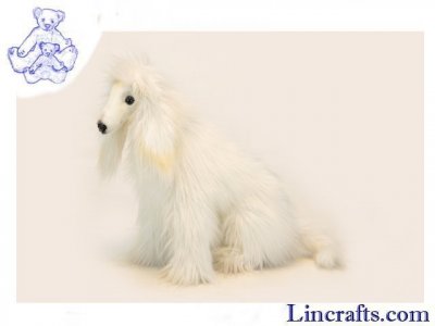 Soft Toy Dog, Afghan Hound, by Hansa (36cm) 6360