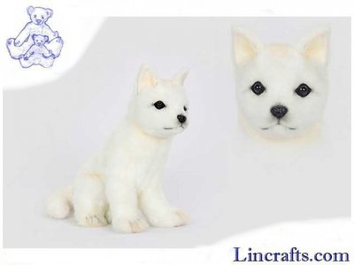 Soft Toy Arctic Snow Fox by Hansa (20cm) 6836