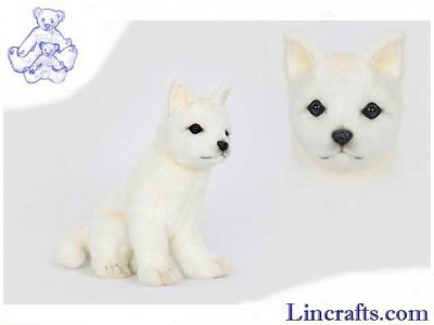 Soft Toy Arctic Snow Fox by Hansa (20cm) 6836