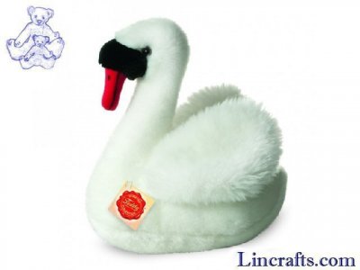 Soft Toy Water Bird, White Swan by Teddy Hermann (25cm) 93137