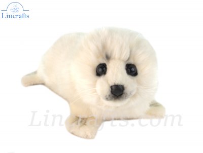 Soft Toy White Seal by Hansa (29cm) 3767