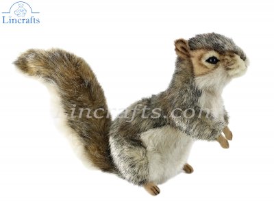 Soft Toy Grey Squirrel by Hansa (18cm) 5676